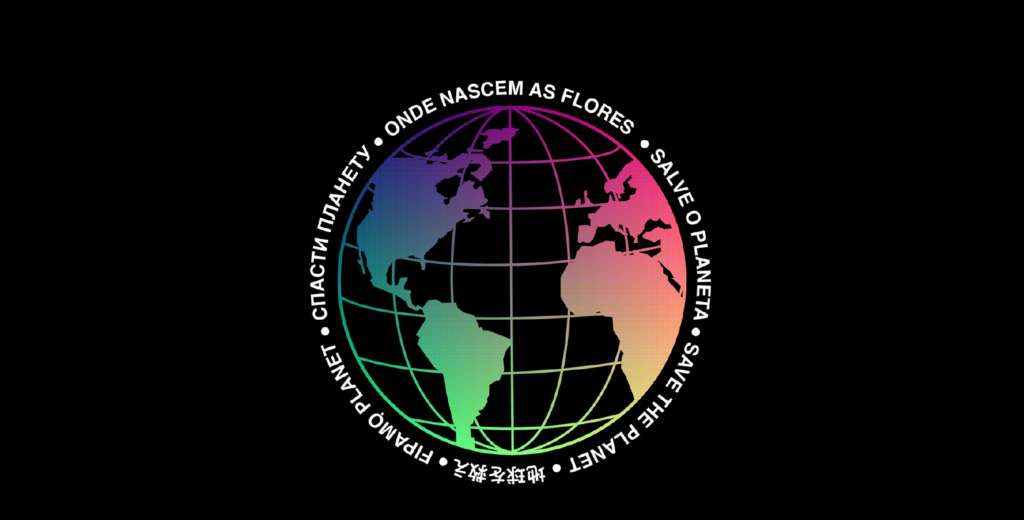 Logo Save The Planet, criada por Cayo Carig para o álbum Onde Nascem As Flores